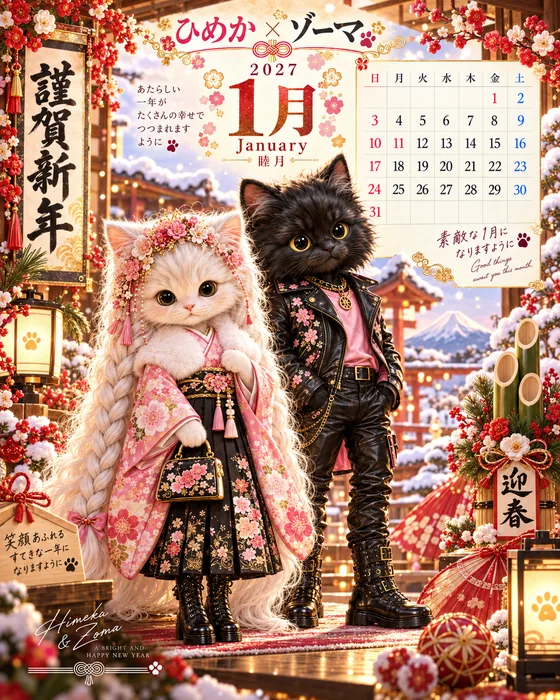 1月のひめか＆ゾーマ