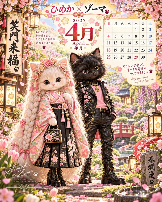 4月のひめか＆ゾーマ
