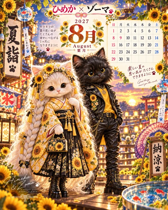 8月のひめか＆ゾーマ